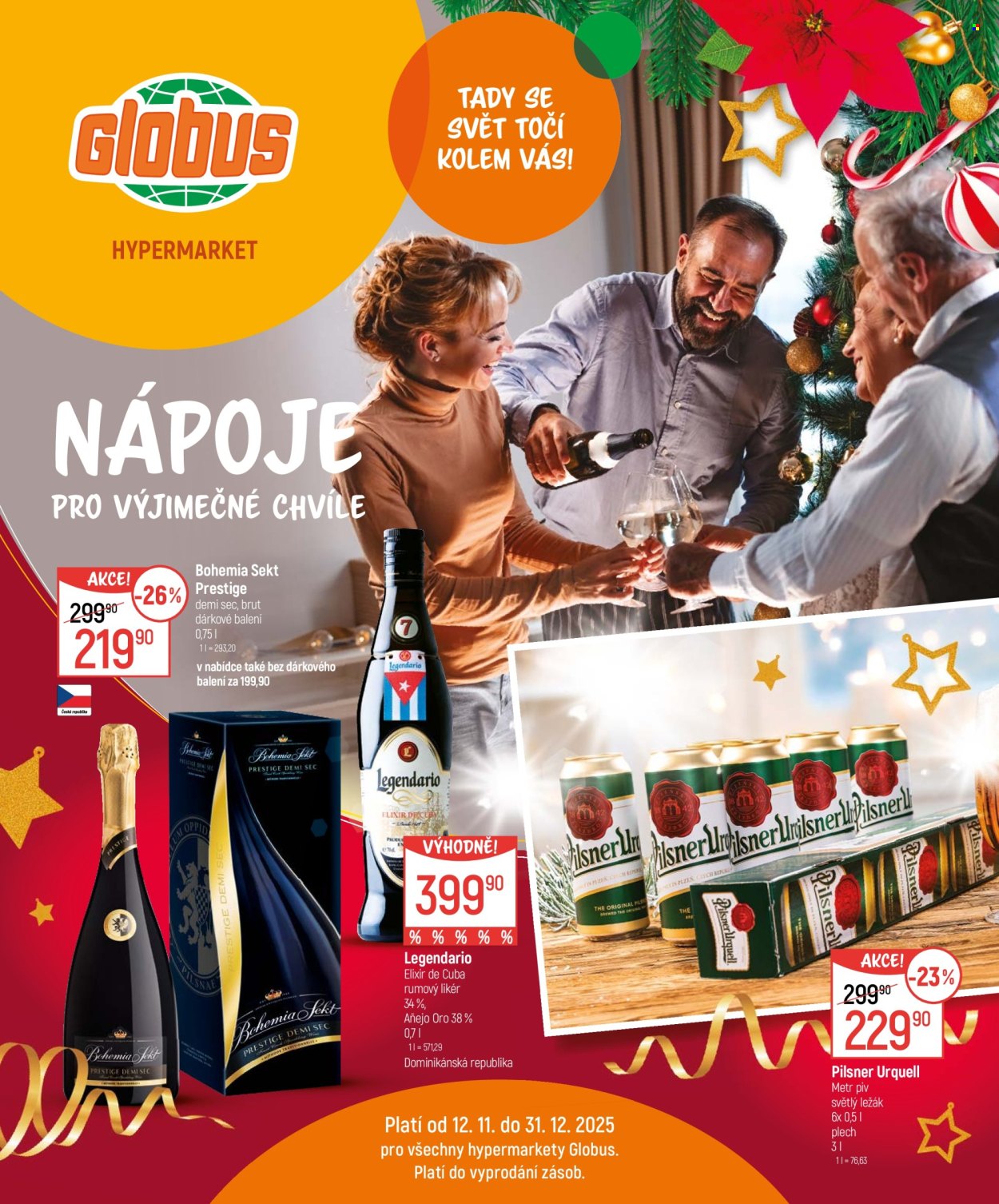 Leták Globus - 12.11.2025 - 31.12.2025. Strana 1