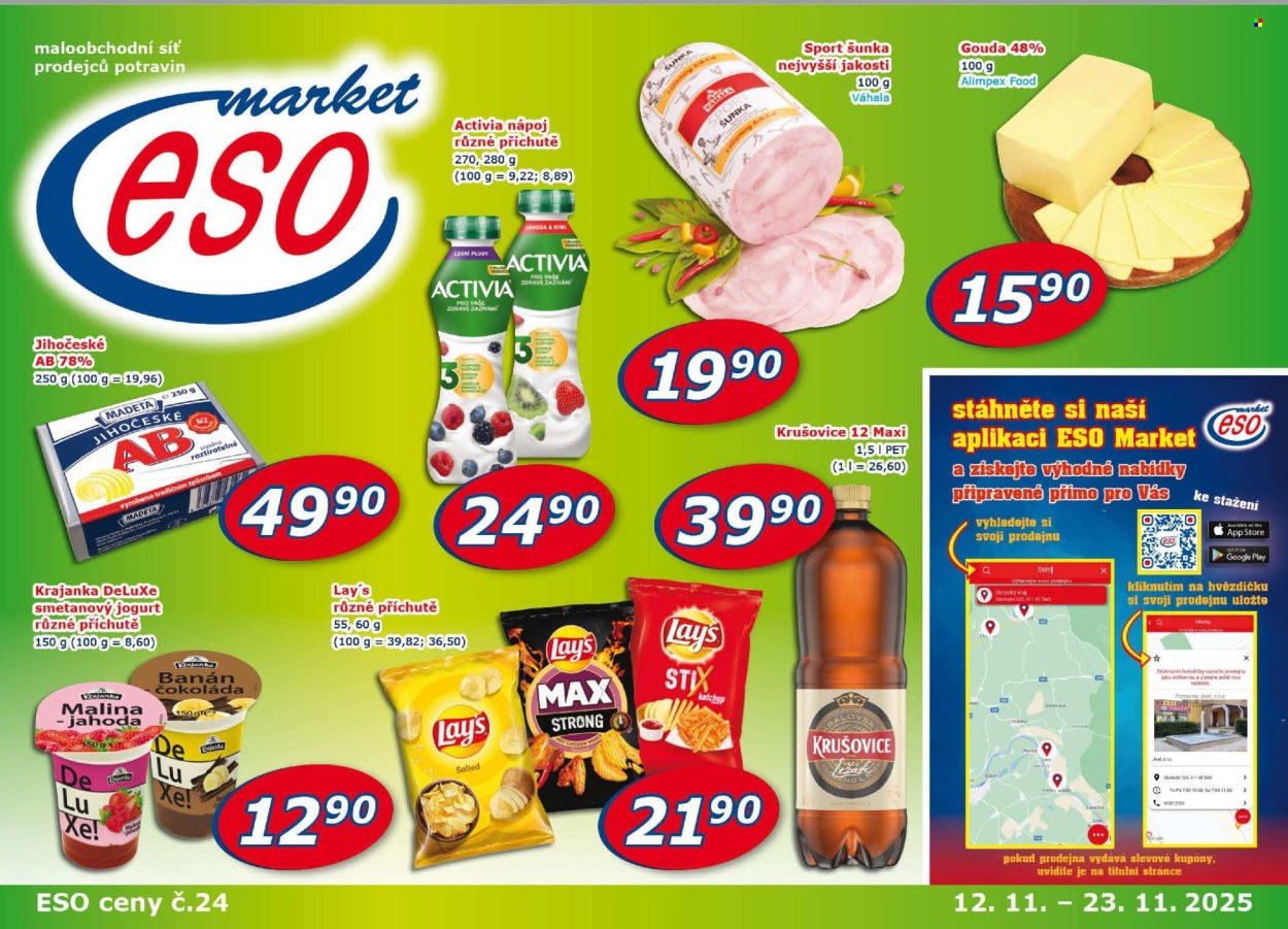 Leták ESO MARKET - 12.11.2025 - 23.11.2025. Strana 1