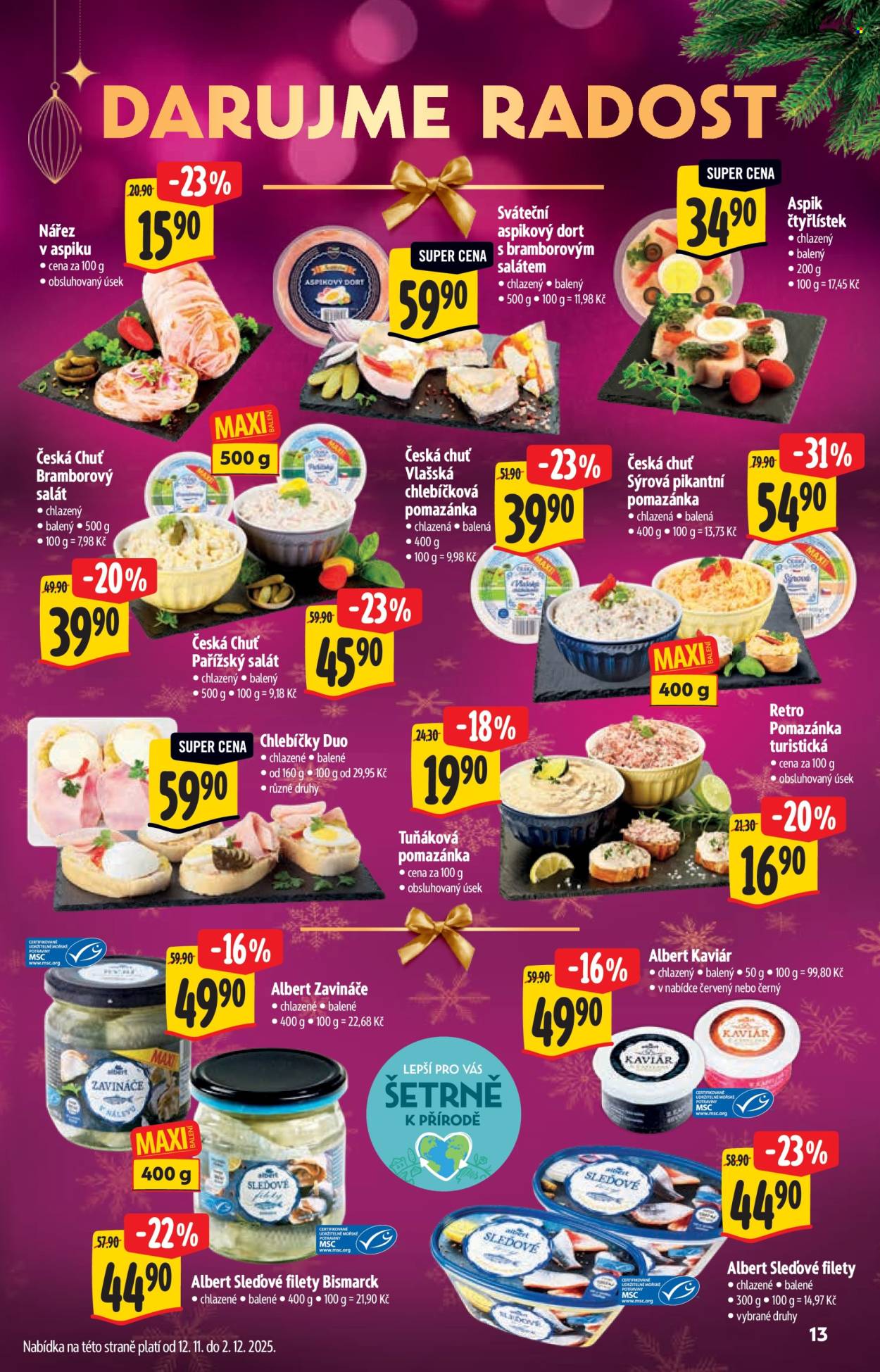 Leták Albert Hypermarket - 12.11.2025 - 31.12.2025. Strana 13