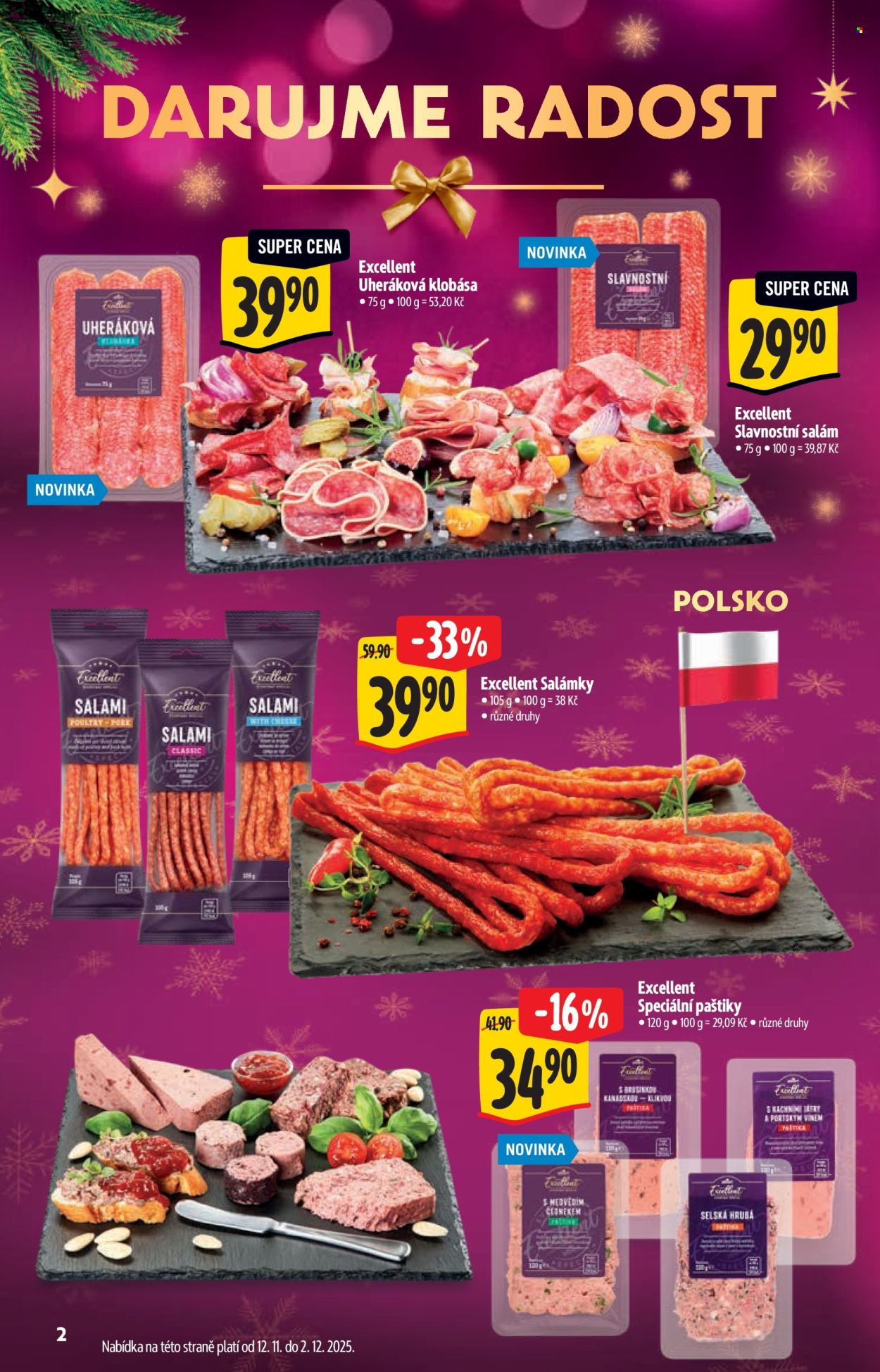 Leták Albert Supermarket - 12.11.2025 - 31.12.2025. Strana 2