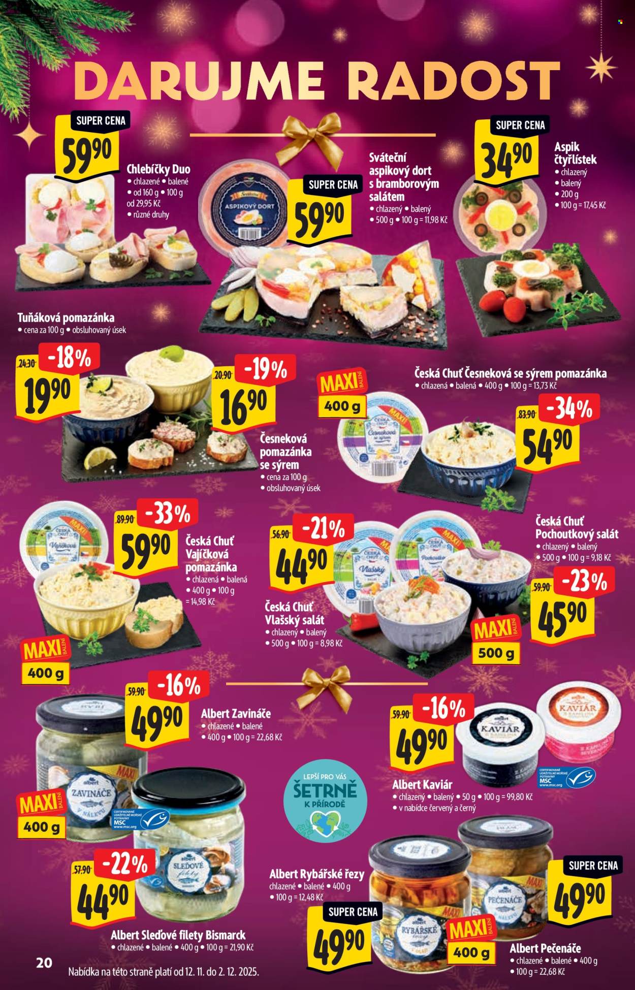Leták Albert Supermarket - 12.11.2025 - 31.12.2025. Strana 20