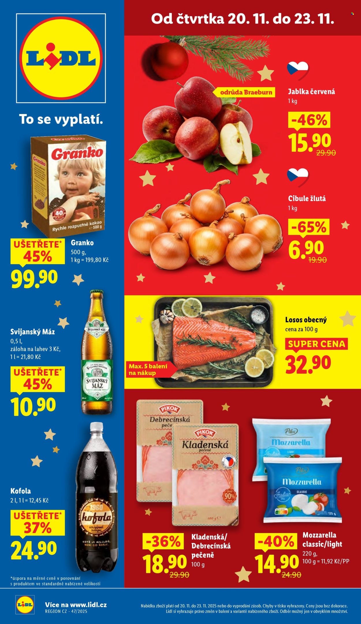 Leták Lidl - 20.11.2025 - 23.11.2025. Strana 1