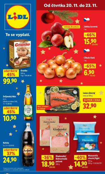 Leták Lidl - 20.11.2025 - 23.11.2025.