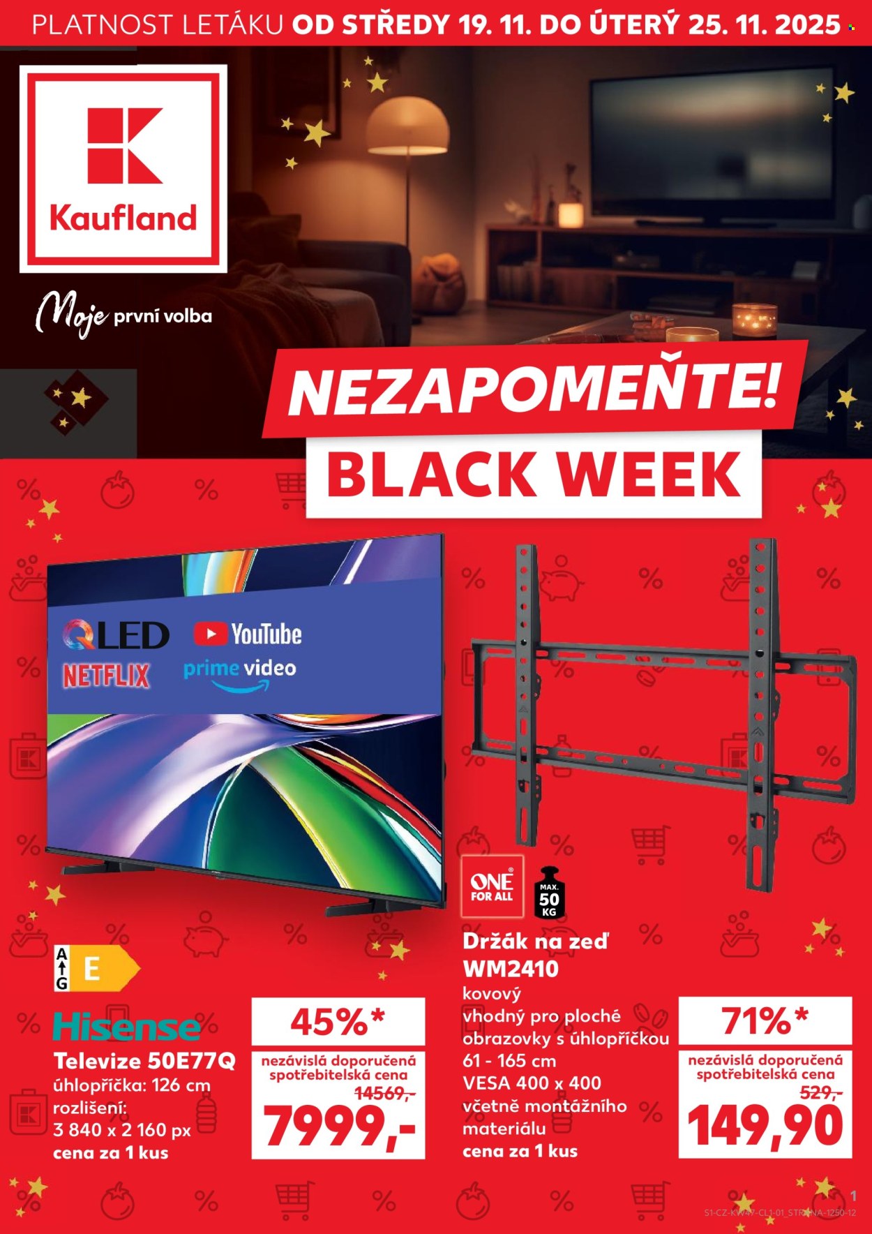 Leták Kaufland - 19.11.2025 - 25.11.2025. Strana 1