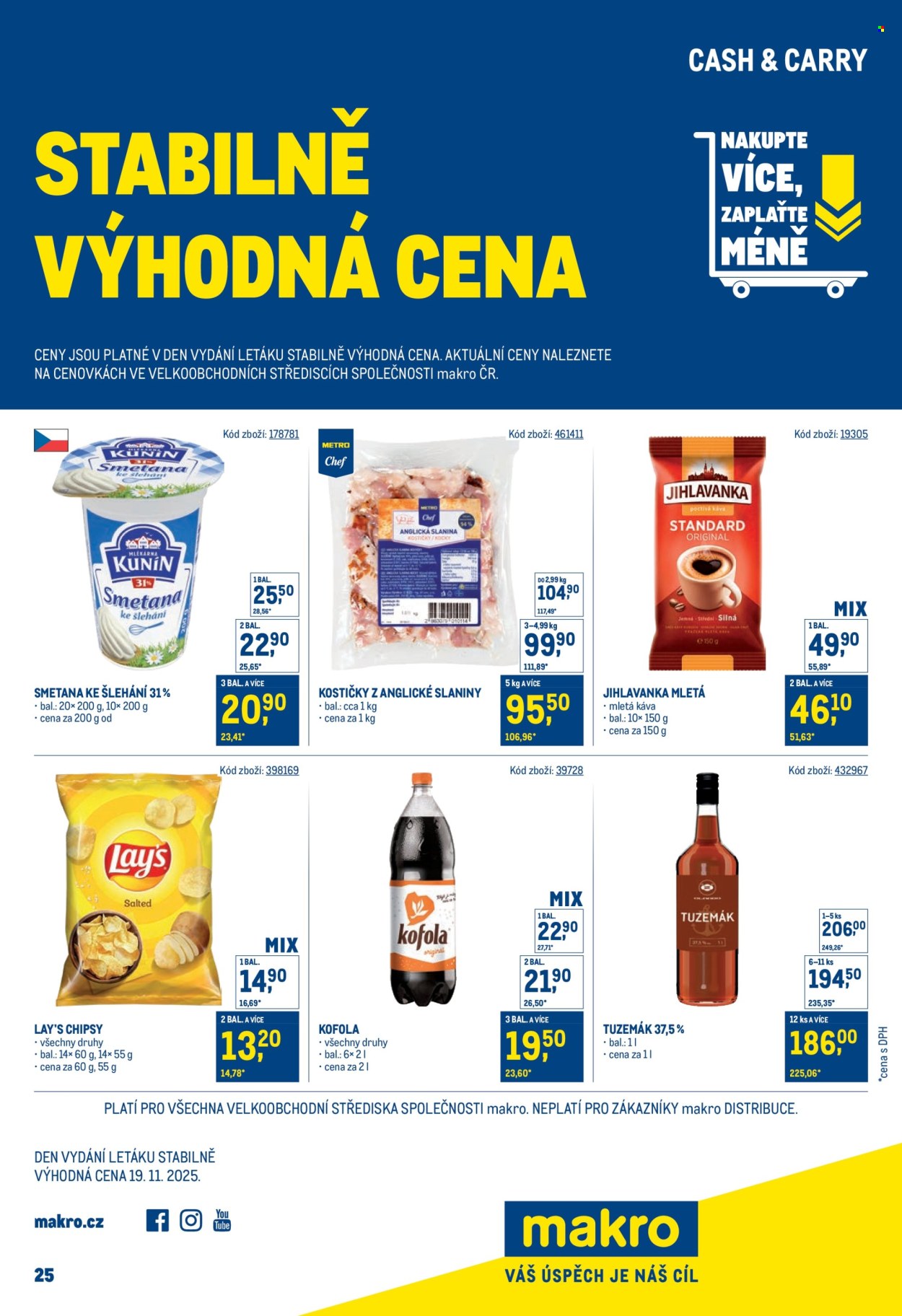 Leták MAKRO. Strana 1