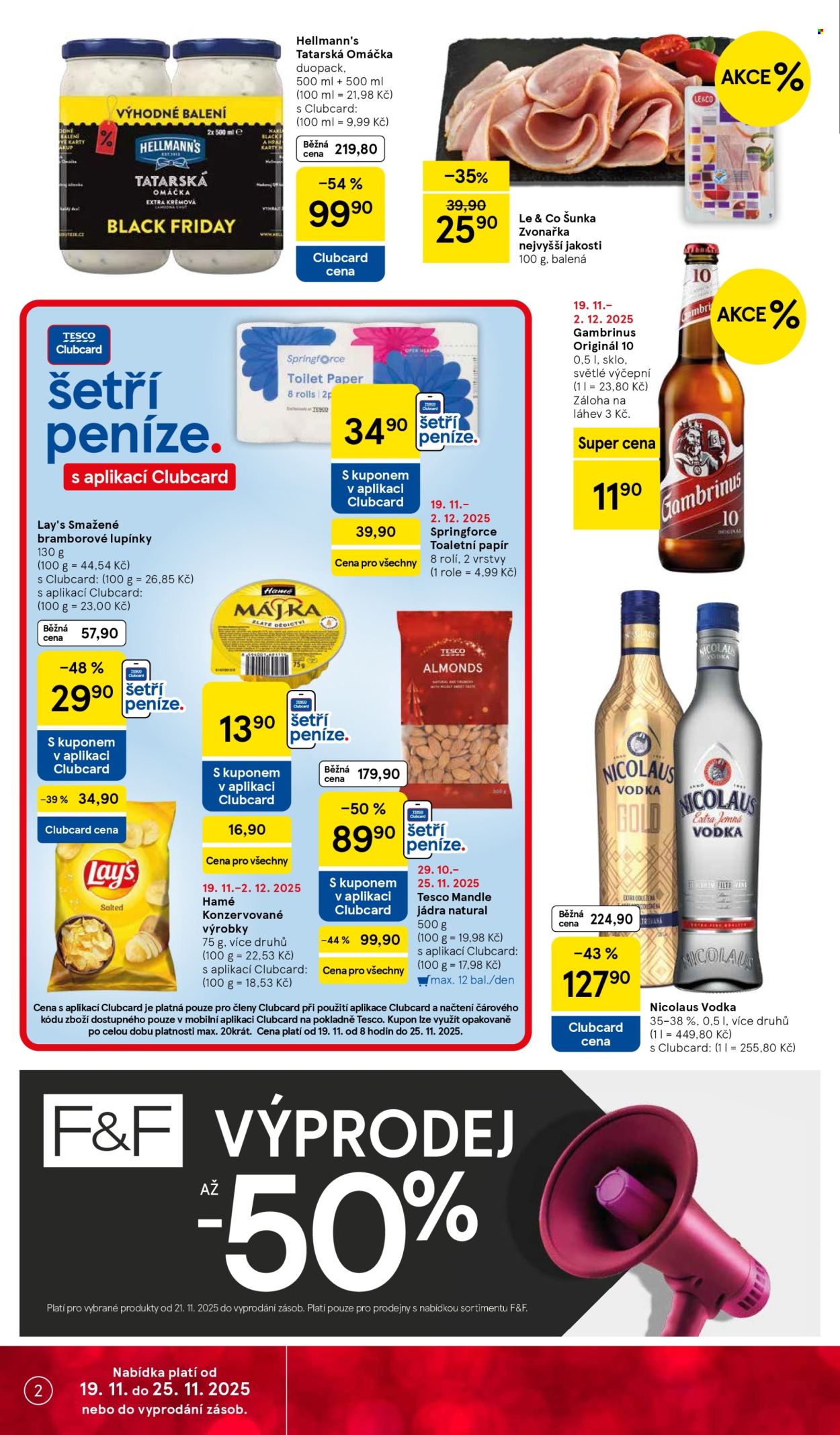 Leták TESCO supermarket - 19.11.2025 - 25.11.2025. Strana 2