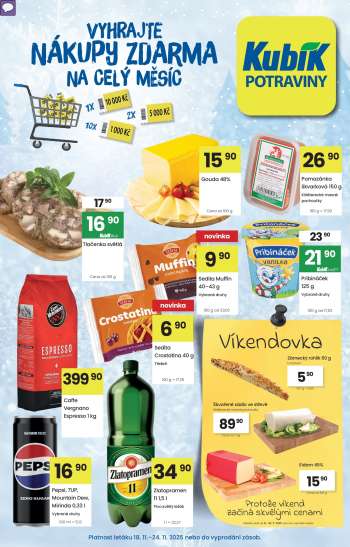 Leták Kubík - 18.11.2025 - 24.11.2025.