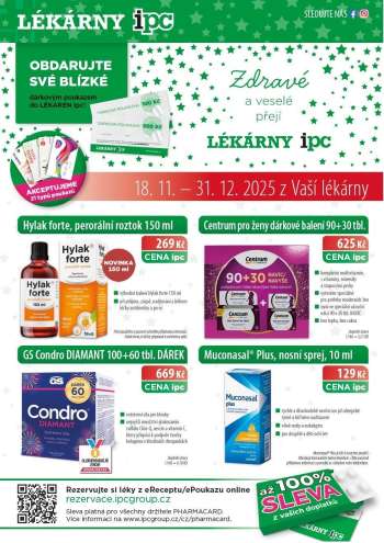 Leták Lékárny IPC - 18.11.2025 - 31.12.2025.