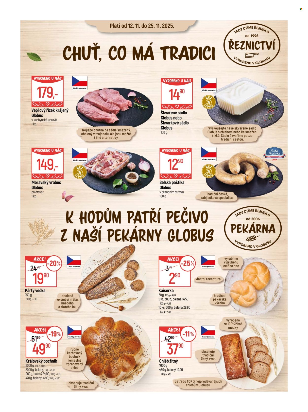 Leták Globus - 12.11.2025 - 25.11.2025. Strana 2