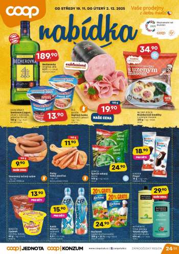 Leták coop JEDNOTA - 19.11.2025 - 2.12.2025.