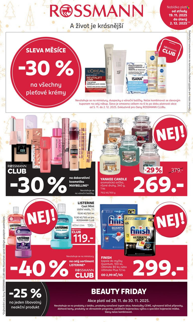 Leták ROSSMANN - 19.11.2025 - 2.12.2025. Strana 1