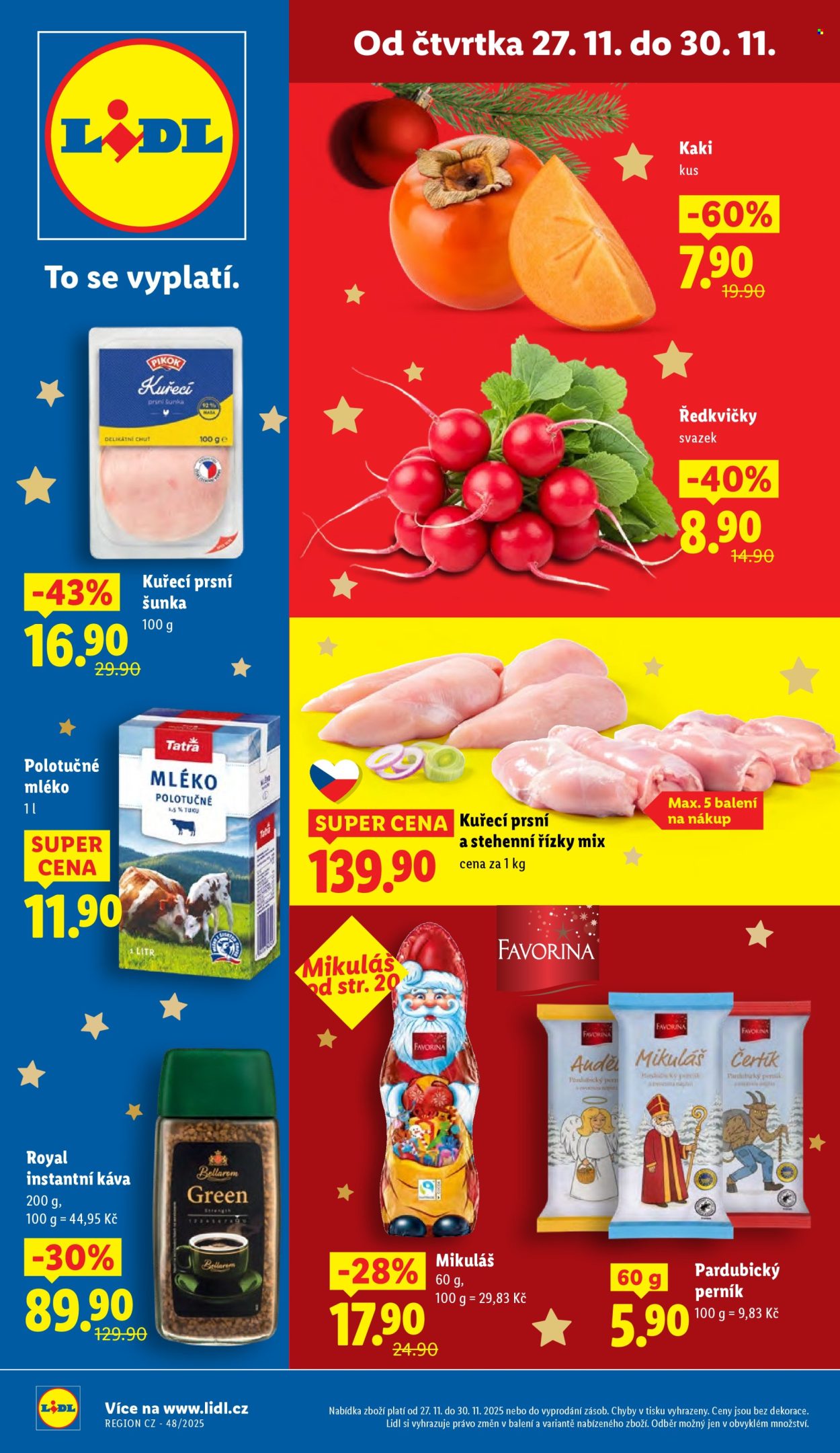 Leták Lidl - 27.11.2025 - 30.11.2025. Strana 1