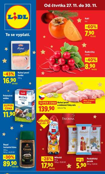 Leták Lidl - 27.11.2025 - 30.11.2025.