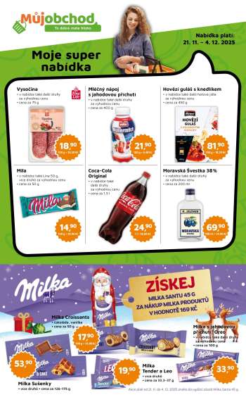 Leták Můj obchod - 21.11.2025 - 4.12.2025.