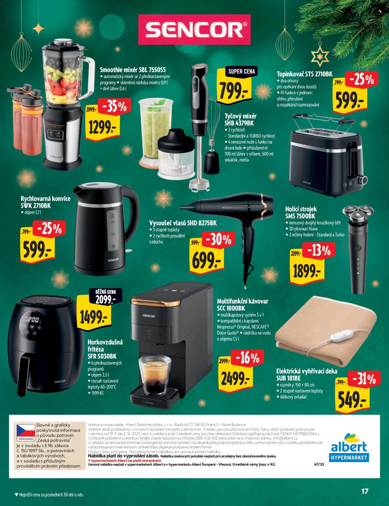 Leták Albert Hypermarket - 19.11.2025 - 2.12.2025. Strana 17