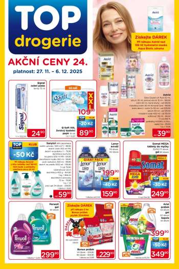Leták TOP drogerie - 27.11.2025 - 6.12.2025.
