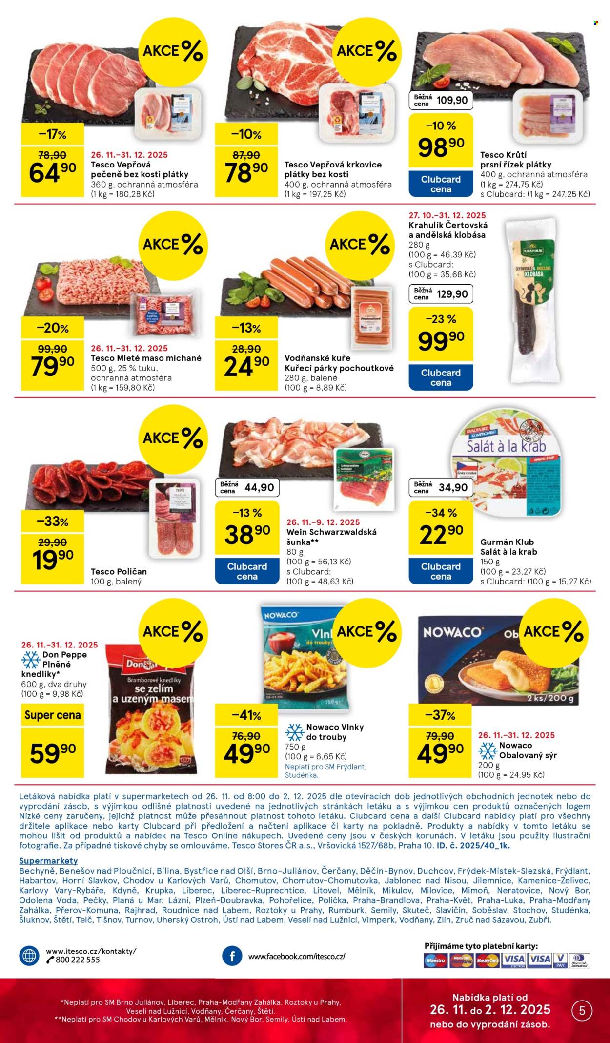 Leták TESCO supermarket - 26.11.2025 - 2.12.2025. Strana 5
