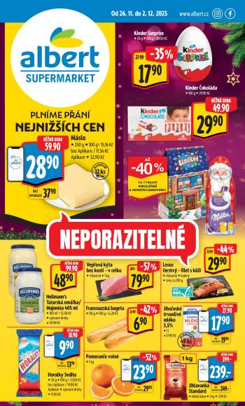 Leták Albert Supermarket - 26.11.2025 - 2.12.2025.