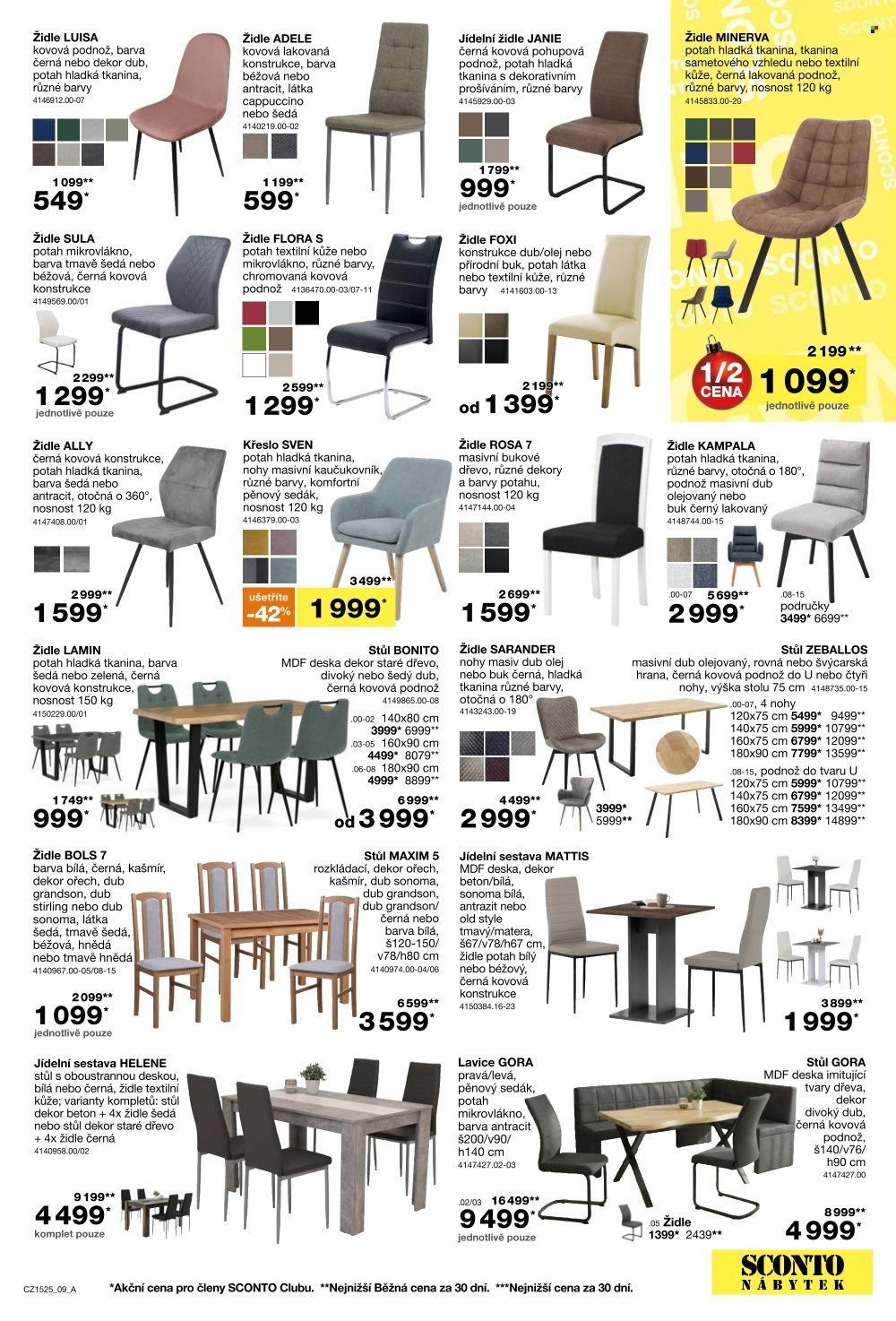 Leták SCONTO NÁBYTEK - 26.11.2025 - 21.12.2025. Strana 9