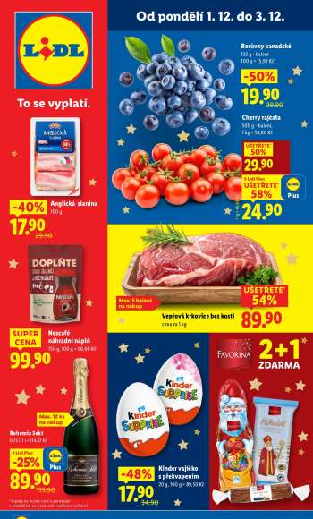 Leták Lidl - 1.12.2025 - 3.12.2025.