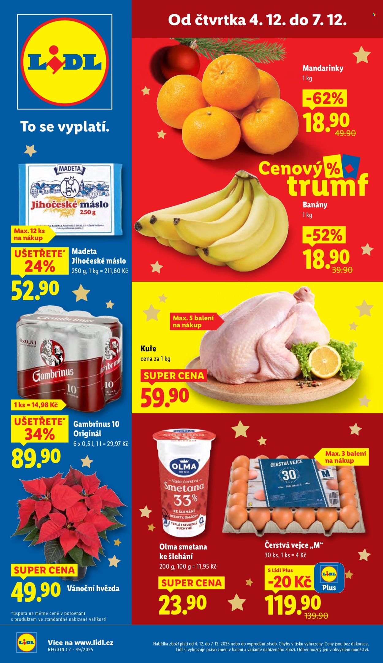 Leták Lidl - 4.12.2025 - 7.12.2025. Strana 1