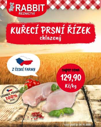 Leták RABBIT řeznictví - 26.11.2025 - 30.11.2025.