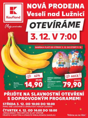 Leták Kaufland - 3.12.2025 - 9.12.2025.