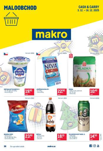 Leták MAKRO - 3.12.2025 - 16.12.2025.