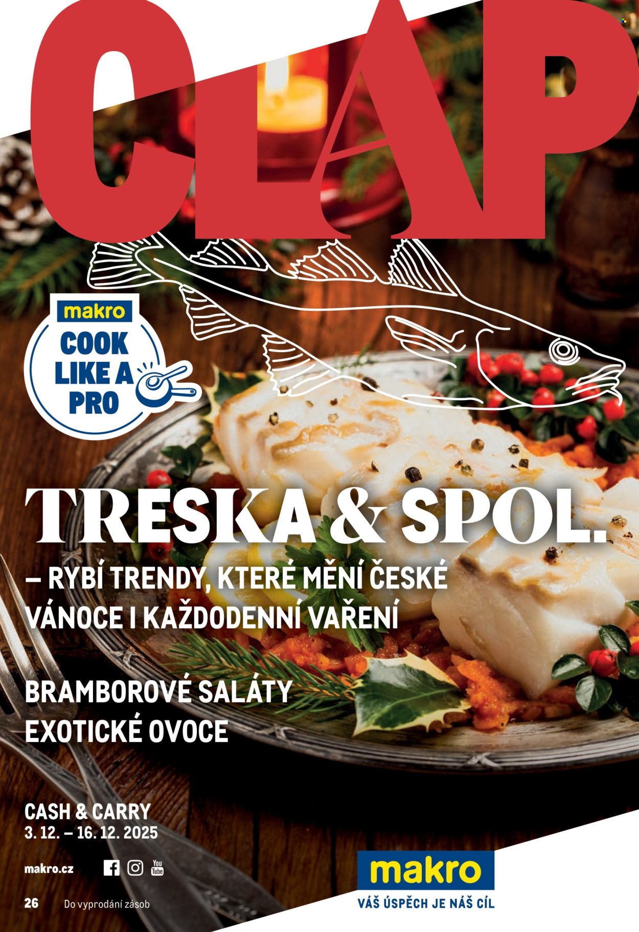 Leták MAKRO - 3.12.2025 - 16.12.2025. Strana 1