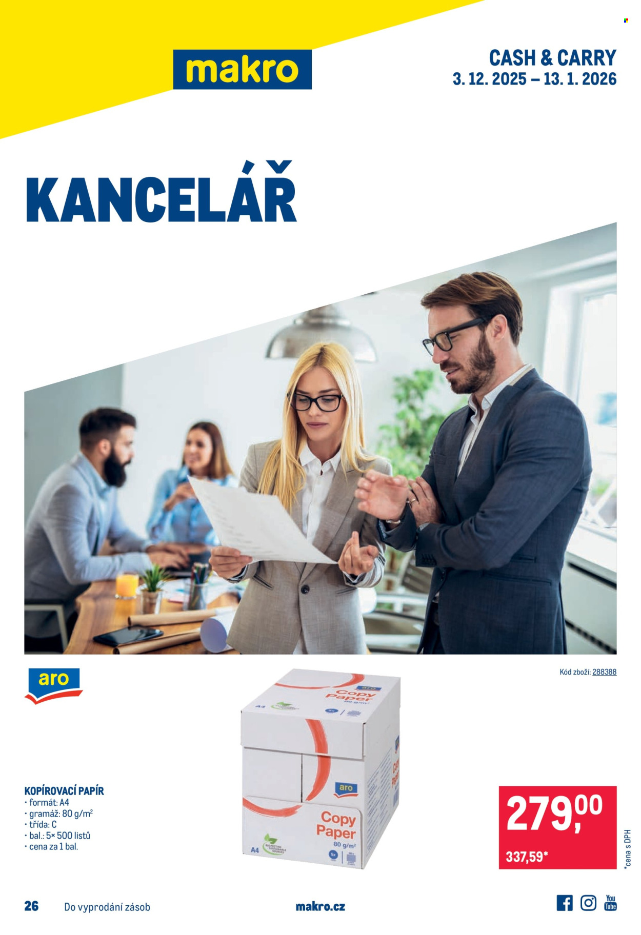 Leták MAKRO - 3.12.2025 - 13.1.2026. Strana 1