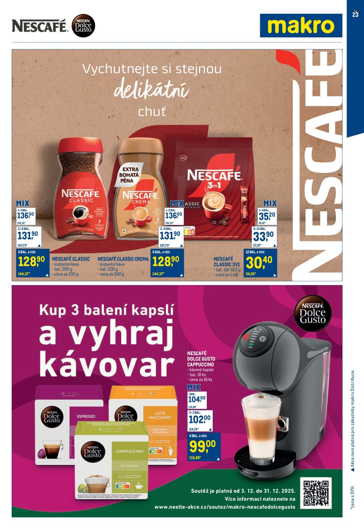 Leták MAKRO - 3.12.2025 - 31.12.2025. Strana 23