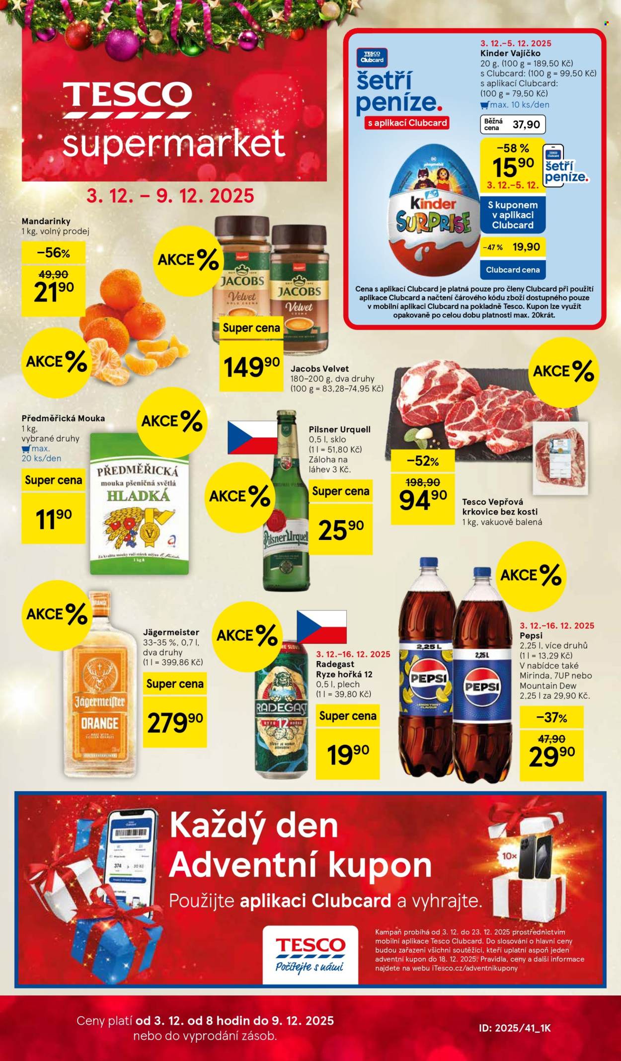 Leták TESCO supermarket - 3.12.2025 - 9.12.2025. Strana 1