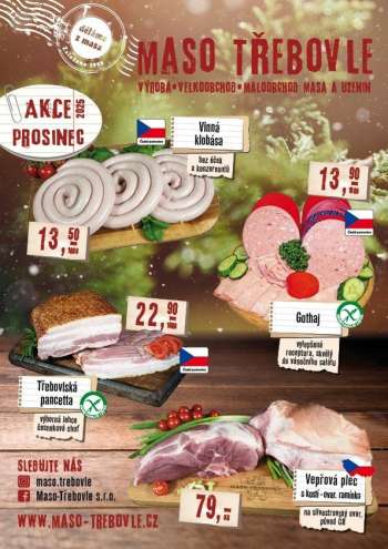 Leták Maso Třebovle - 1.12.2025 - 31.12.2025.