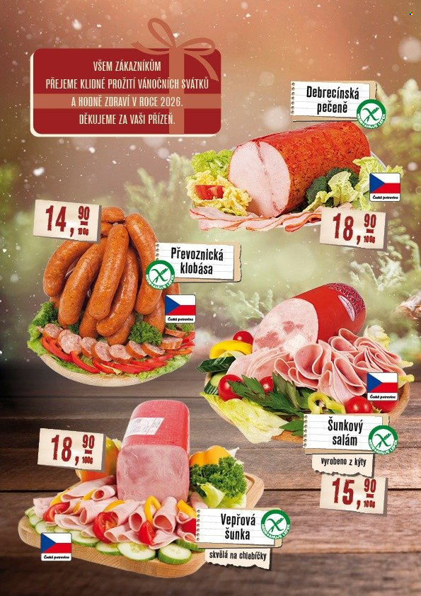 Leták Maso Třebovle - 1.12.2025 - 31.12.2025. Strana 2