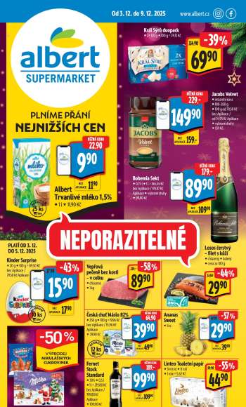 Leták Albert Supermarket - 3.12.2025 - 9.12.2025.