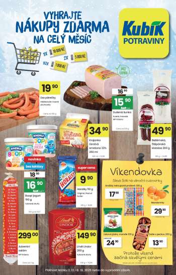 Leták Kubík - 2.12.2025 - 8.12.2025.