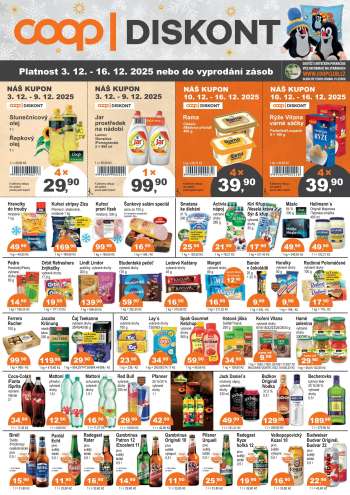 Leták coop DISKONT - 3.12.2025 - 16.12.2025.
