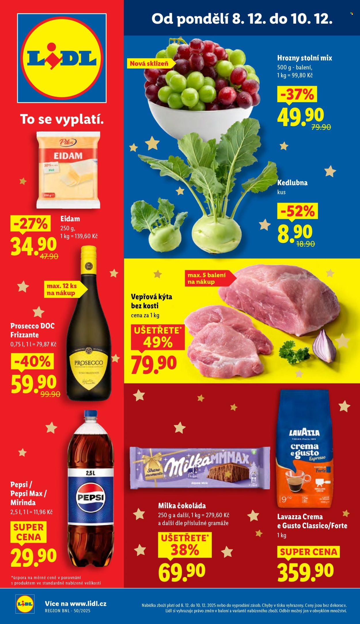 Leták Lidl - 8.12.2025 - 10.12.2025. Strana 1