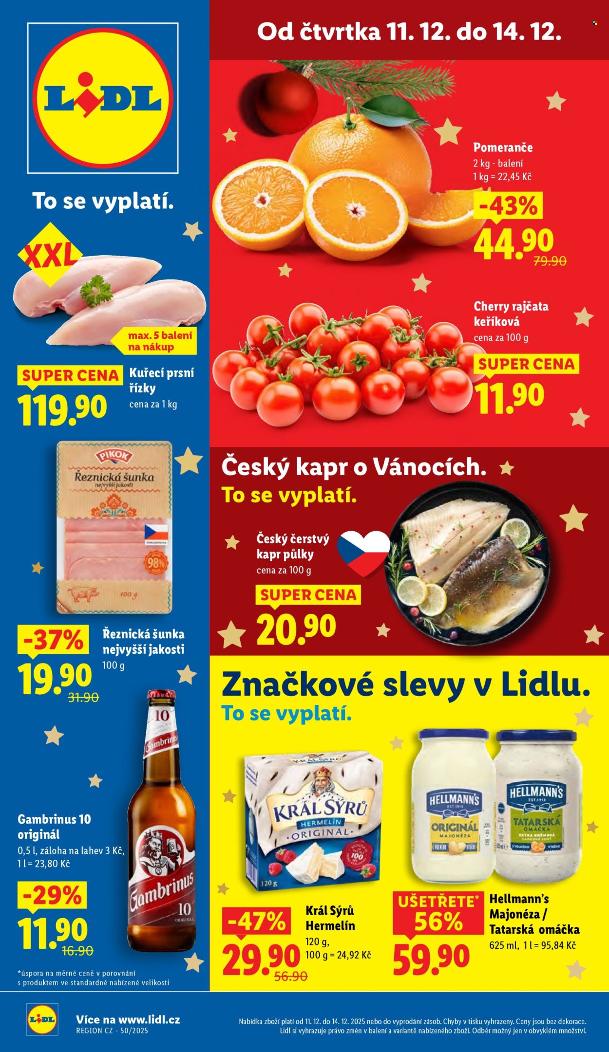 Leták Lidl - 11.12.2025 - 14.12.2025. Strana 1