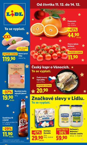 Leták Lidl - 11.12.2025 - 14.12.2025.
