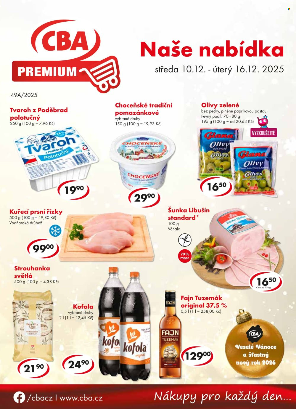 Leták CBA Premium - 10.12.2025 - 16.12.2025. Strana 1