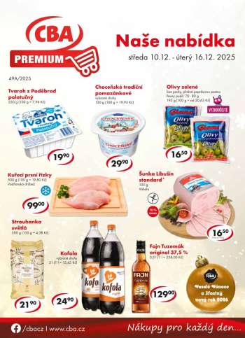Leták CBA Premium - 10.12.2025 - 16.12.2025.