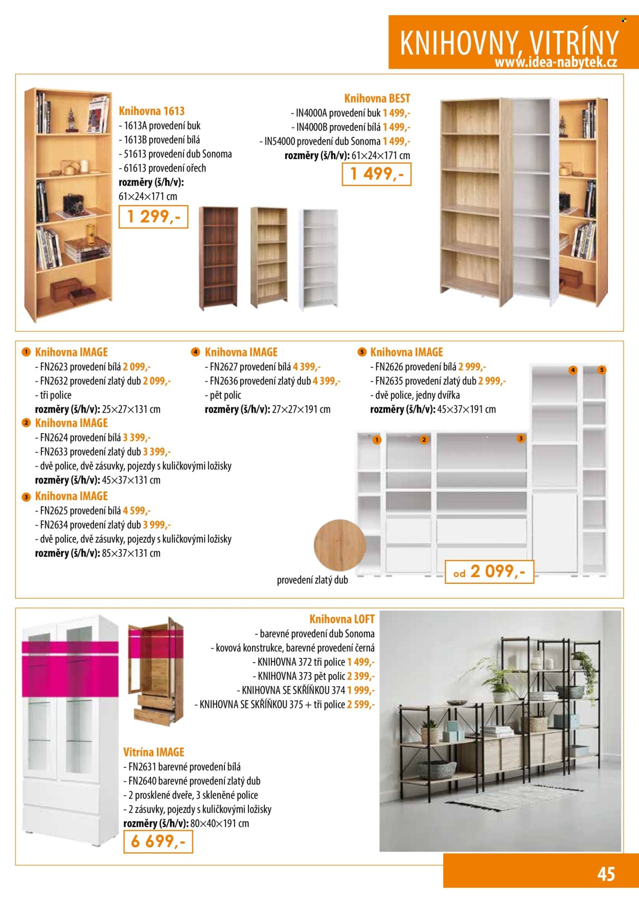 Leták IDEA nábytek. Strana 45