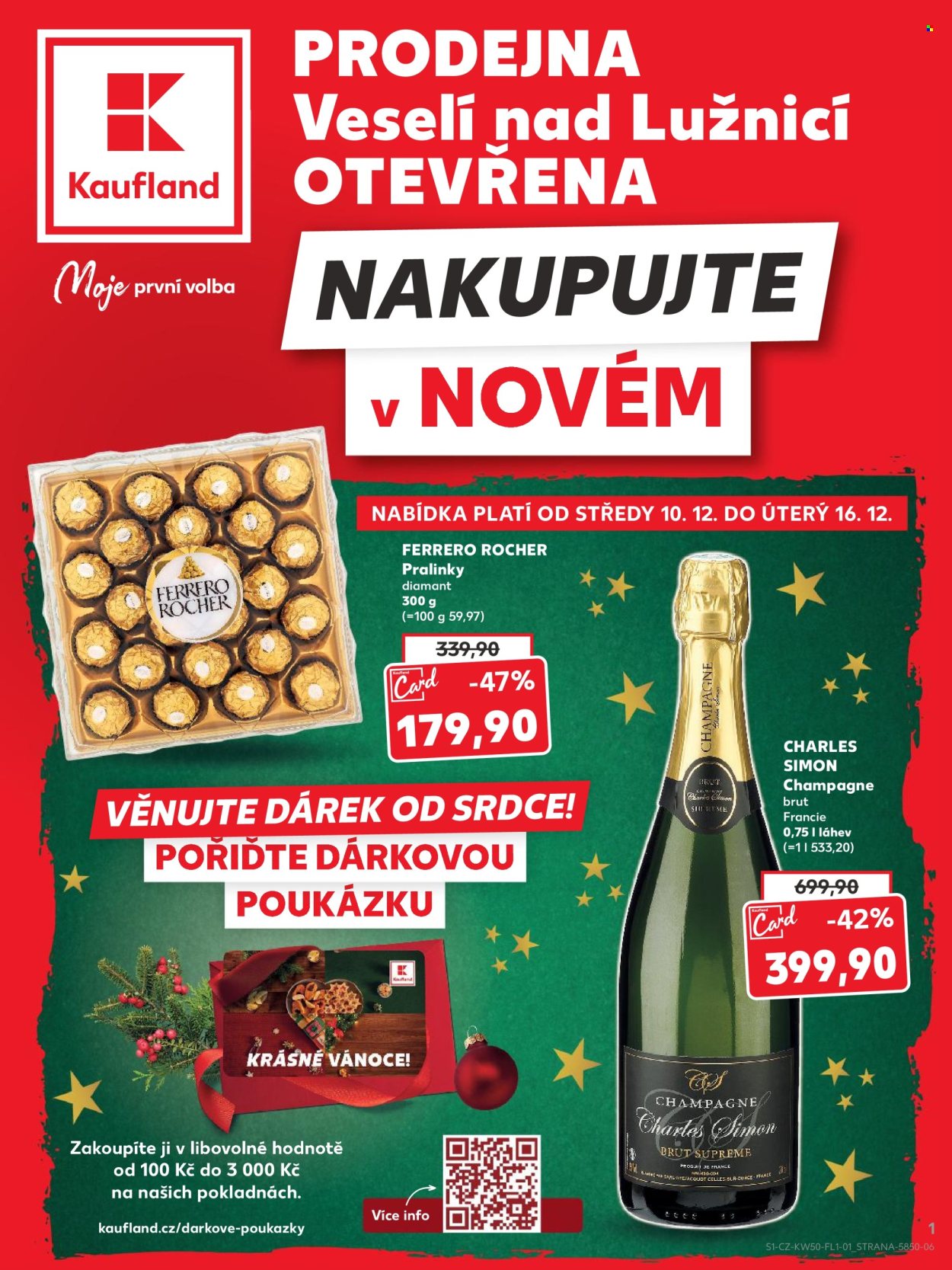 Leták Kaufland - 10.12.2025 - 16.12.2025. Strana 1