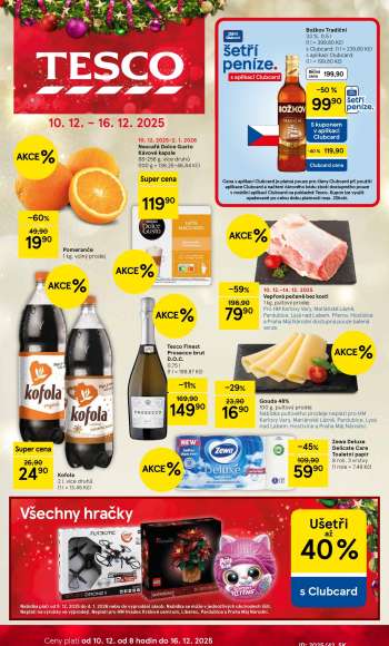 Leták TESCO - 10.12.2025 - 16.12.2025.
