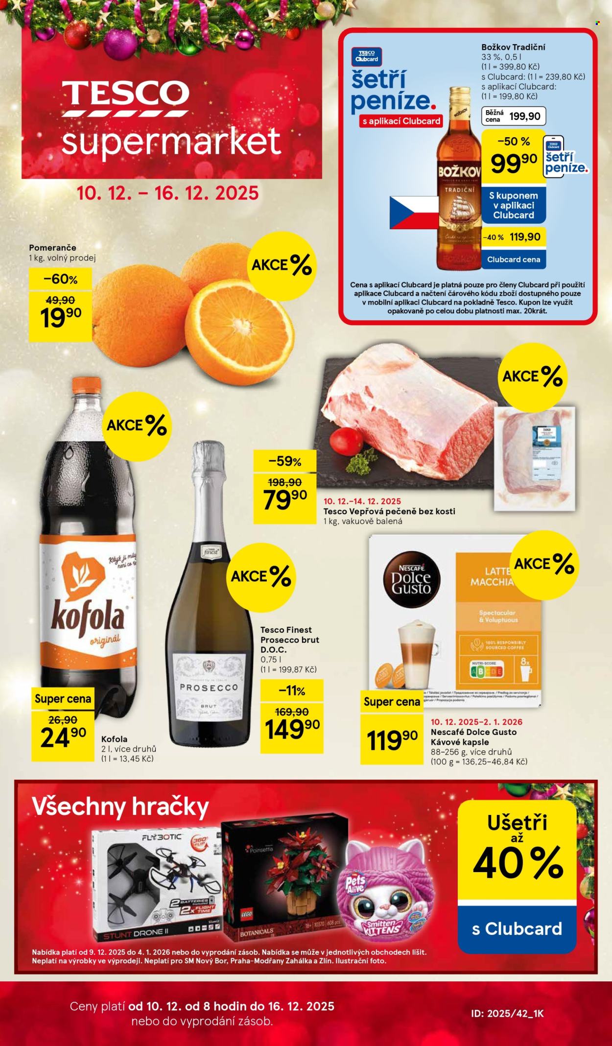 Leták TESCO supermarket - 10.12.2025 - 16.12.2025. Strana 1