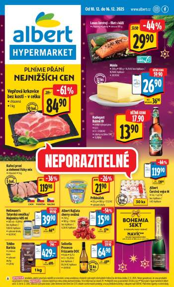 Leták Albert Hypermarket - 10.12.2025 - 16.12.2025.