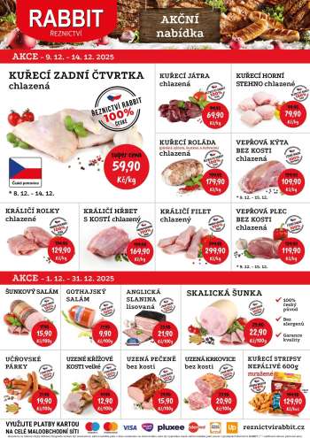 Leták RABBIT řeznictví - 9.12.2025 - 14.12.2025.