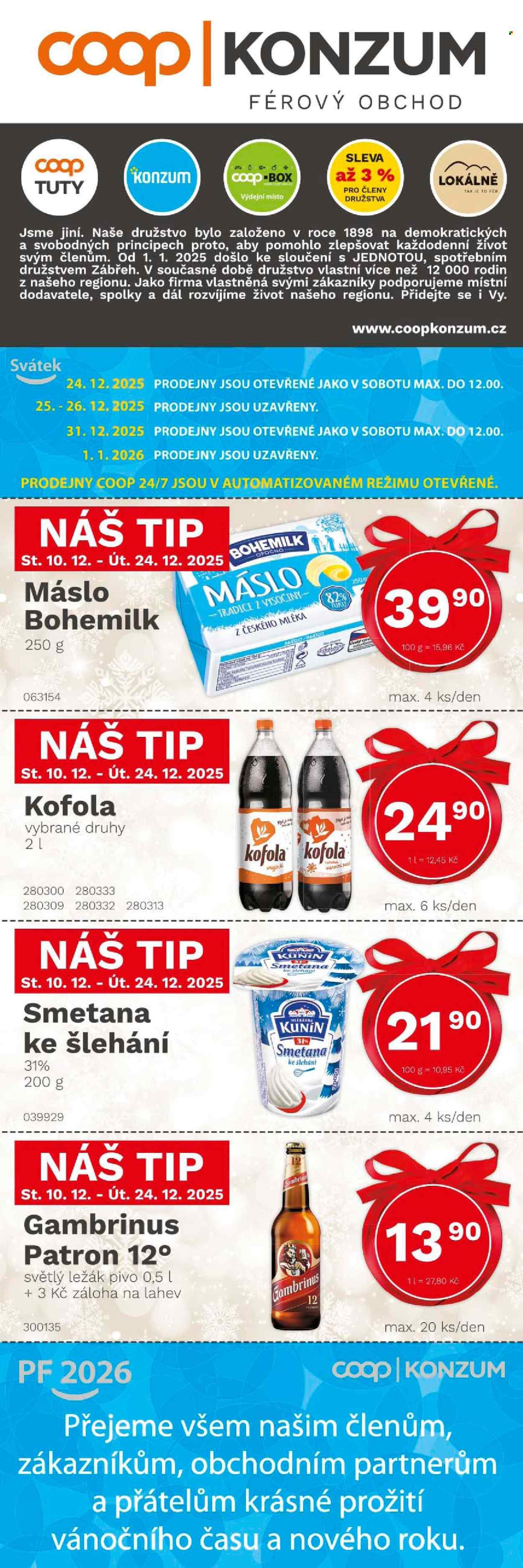 Leták Konzum - 10.12.2025 - 24.12.2025. Strana 1