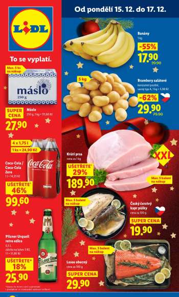 Leták Lidl - 15.12.2025 - 17.12.2025.